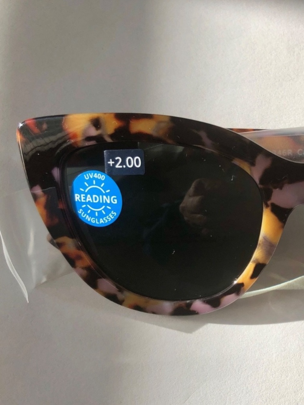 New Capri Cat Eye Pink Botanico Peepers Reading Sunglasses +2.00